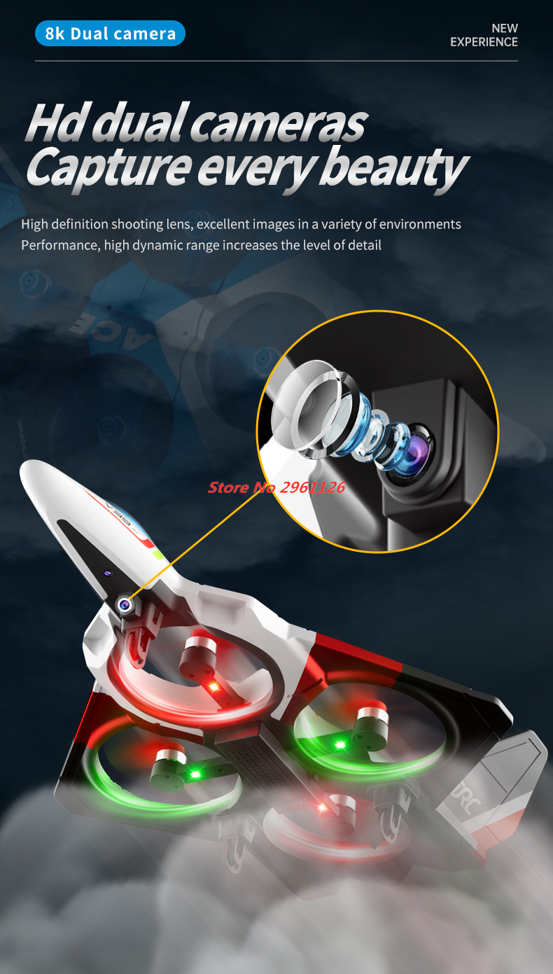 Photography Lighting For Beginners - Mini Foam Drone 8K Dubbele Camera