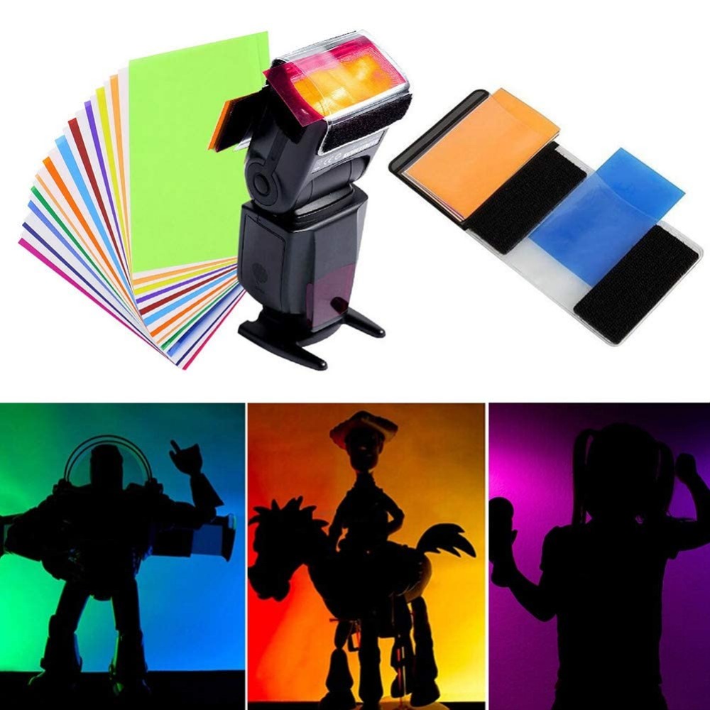 12 kleuren cameraflitsgels ver - Photography Lighting Meter recensie en prijs